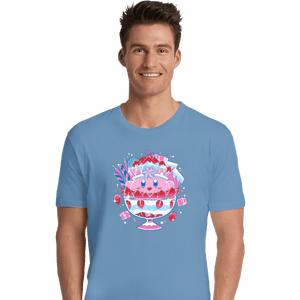 Shirts Premium Shirts, Unisex / Small / Powder Blue Pink Parfait