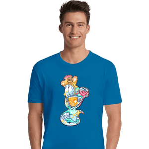 Shirts Premium Shirts, Unisex / Small / Sapphire Magical Silhouettes - Cheshire Cat