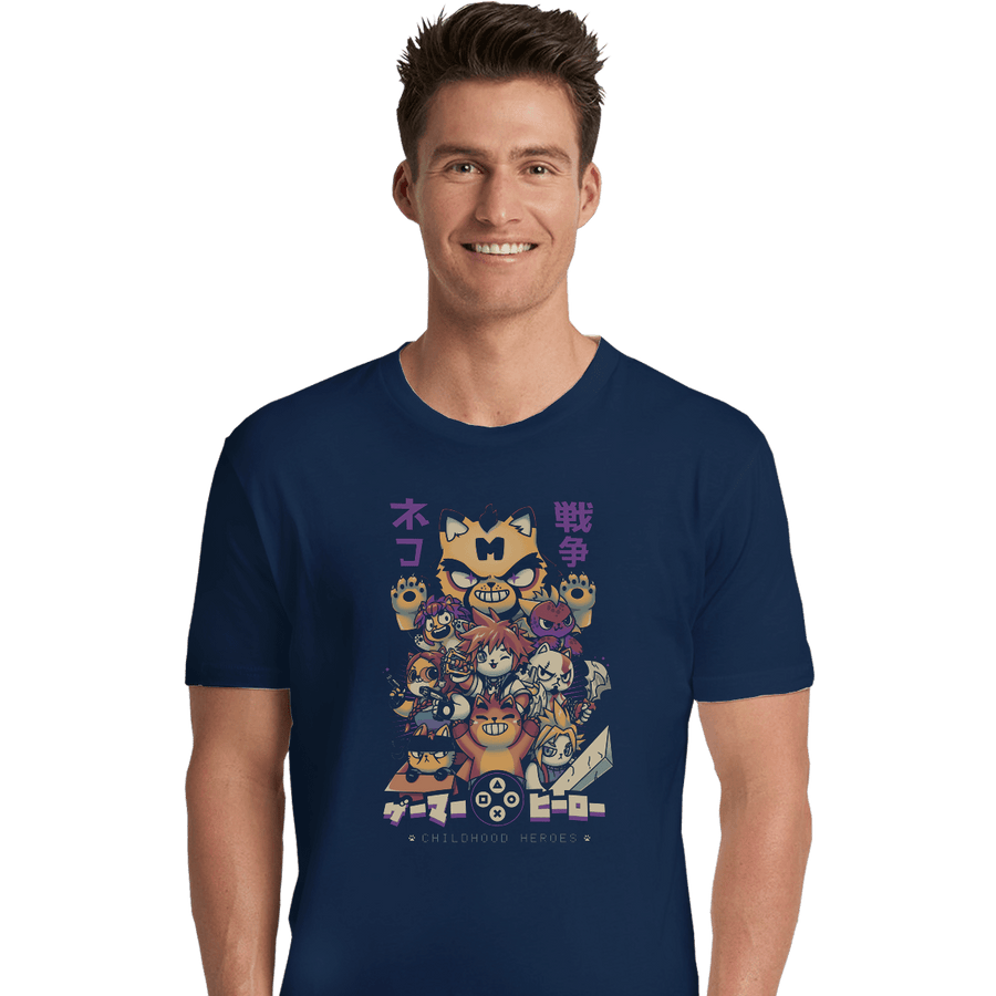 Shirts Premium Shirts, Unisex / Small / Navy Childhood Heroes