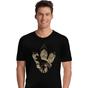 Daily_Deal_Shirts Premium Shirts, Unisex / Small / Black T-Rex Footprint