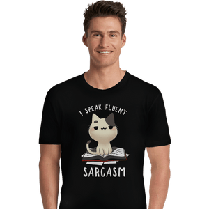 Shirts Premium Shirts, Unisex / Small / Black Fluent Sarcasm