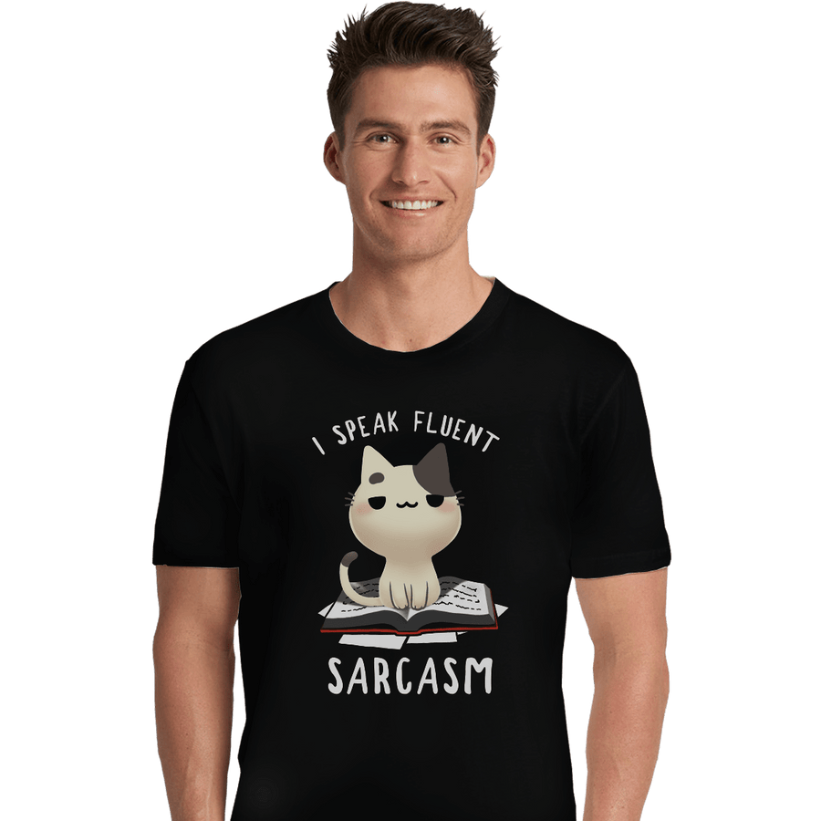 Shirts Premium Shirts, Unisex / Small / Black Fluent Sarcasm
