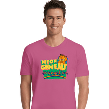 Load image into Gallery viewer, Shirts Premium Shirts, Unisex / Small / Azalea Neon Garfield Evangelion Pink
