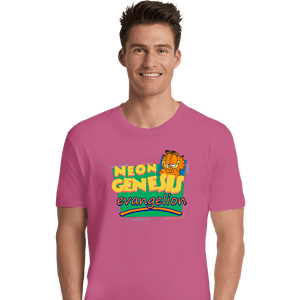 Shirts Premium Shirts, Unisex / Small / Azalea Neon Garfield Evangelion Pink