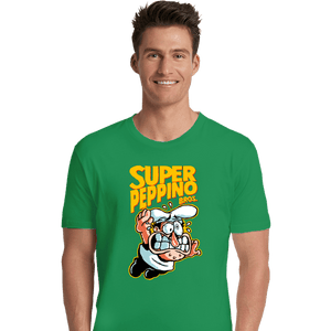 Daily_Deal_Shirts Premium Shirts, Unisex / Small / Irish Green Super Peppino Bros.