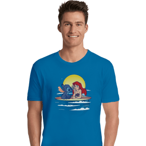 Shirts Premium Shirts, Unisex / Small / Sapphire Aloha Mermaid