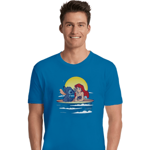 Shirts Premium Shirts, Unisex / Small / Sapphire Aloha Mermaid