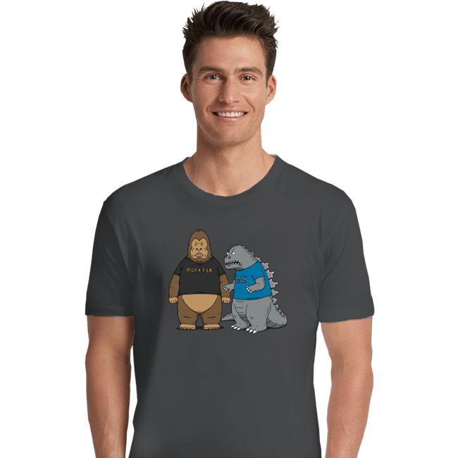 Daily_Deal_Shirts Premium Shirts, Unisex / Small / Charcoal Stupid Kaijus!