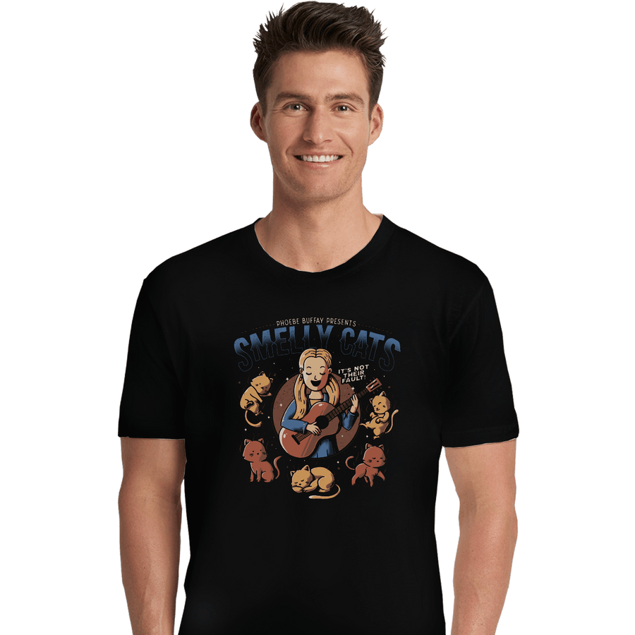 Shirts Premium Shirts, Unisex / Small / Black Smelly Cats