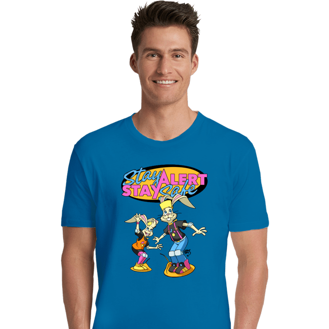 Daily_Deal_Shirts Premium Shirts, Unisex / Small / Sapphire Stay Safe!