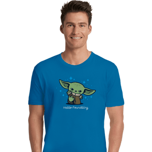 Shirts Premium Shirts, Unisex / Small / Sapphire Hello Foundling