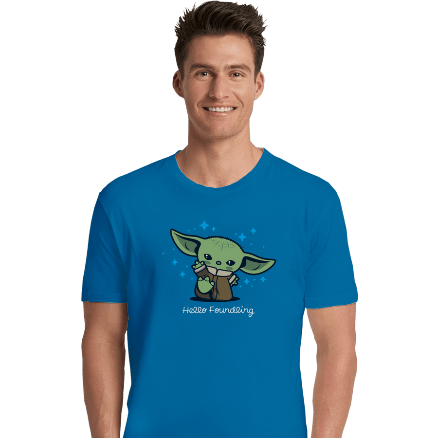 Shirts Premium Shirts, Unisex / Small / Sapphire Hello Foundling