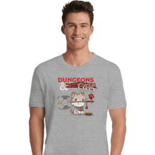 Load image into Gallery viewer, Shirts Premium Shirts, Unisex / Small / Sports Grey Dungeons And Cats
