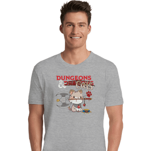 Shirts Premium Shirts, Unisex / Small / Sports Grey Dungeons And Cats