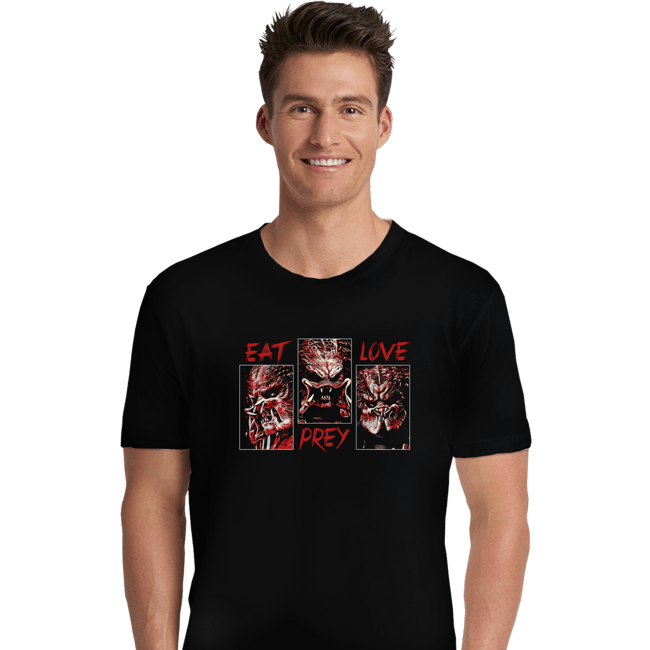 Daily_Deal_Shirts Premium Shirts, Unisex / Small / Black Eat Prey Love