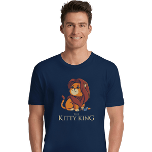 Shirts Premium Shirts, Unisex / Small / Navy The Kitty King