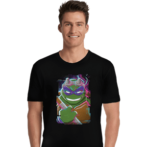 Daily_Deal_Shirts Premium Shirts, Unisex / Small / Black Glitch Donatello