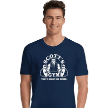 Load image into Gallery viewer, Shirts Premium Shirts, Unisex / Small / Navy Scott&#39;s Gym
