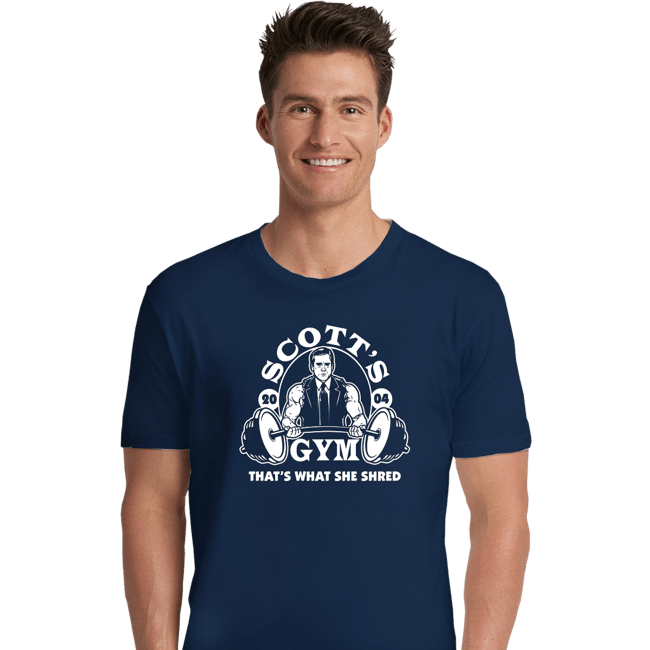 Shirts Premium Shirts, Unisex / Small / Navy Scott's Gym