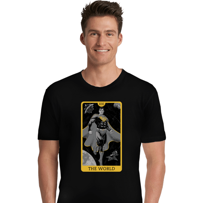 Daily_Deal_Shirts Premium Shirts, Unisex / Small / Black JL Tarot - The World