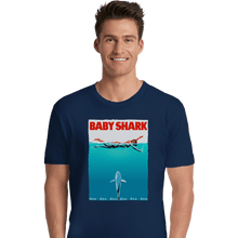 Load image into Gallery viewer, Shirts Premium Shirts, Unisex / Small / Navy Baby Shark
