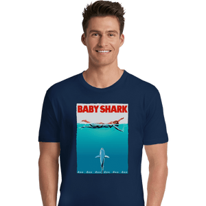 Shirts Premium Shirts, Unisex / Small / Navy Baby Shark