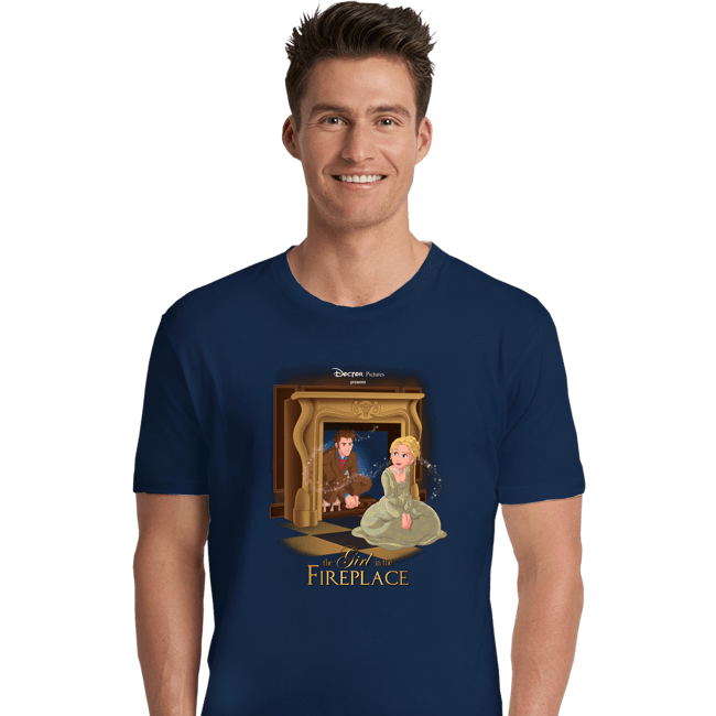 Secret_Shirts Premium Shirts, Unisex / Small / Navy Girl In The Fireplace