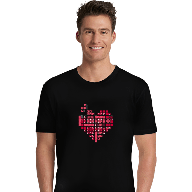 Daily_Deal_Shirts Premium Shirts, Unisex / Small / Black Retro Love