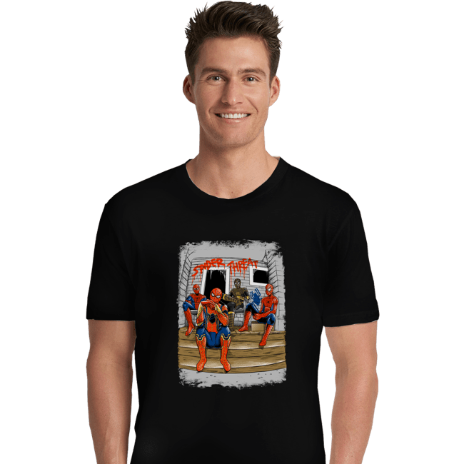 Daily_Deal_Shirts Premium Shirts, Unisex / Small / Black Spider Threat