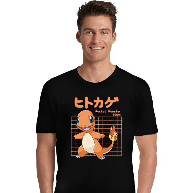 Sold_Out_Shirts Premium Shirts, Unisex / Small / Black Charmander X-Ray