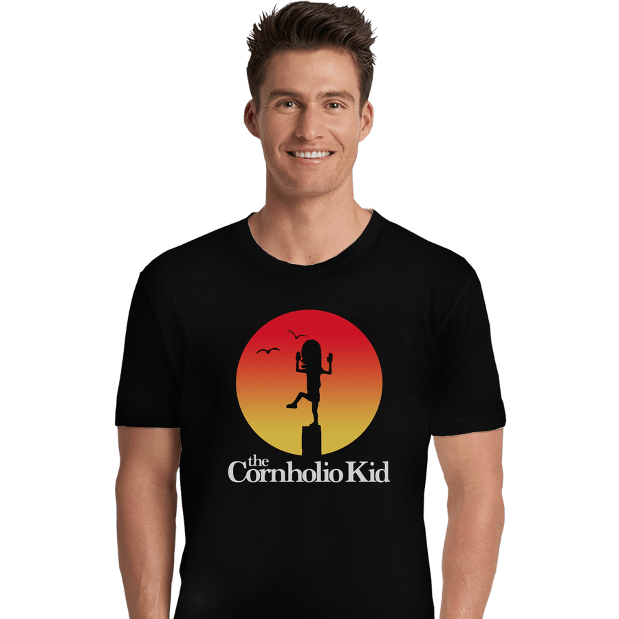 Shirts Premium Shirts, Unisex / Small / Black The Cornholio Kid