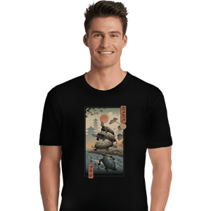 Shirts Premium Shirts, Unisex / Small / Black Kame Kame Ukiyo-e