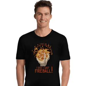 Shirts Premium Shirts, Unisex / Small / Black I Cast Fireball