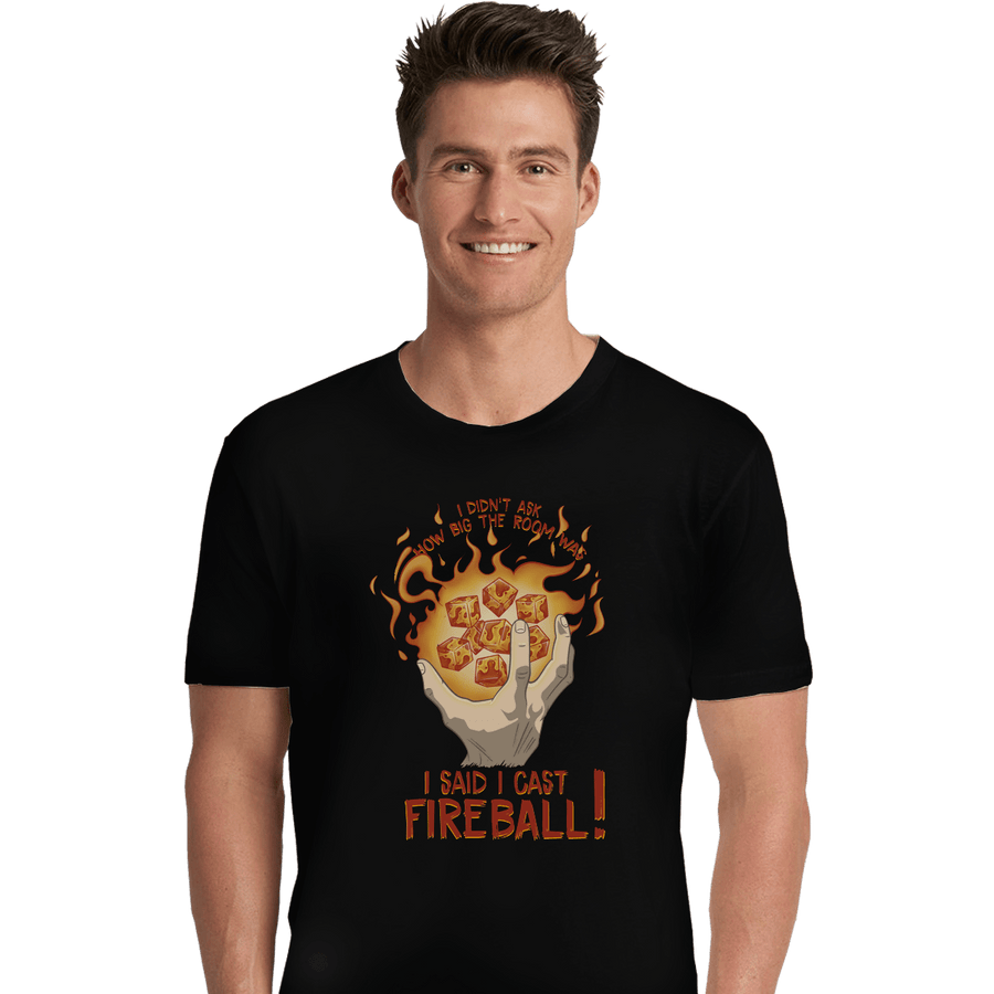 Shirts Premium Shirts, Unisex / Small / Black I Cast Fireball