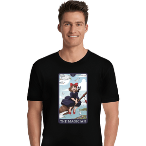 Daily_Deal_Shirts Premium Shirts, Unisex / Small / Black Tarot Ghibli The Magician