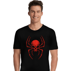 Daily_Deal_Shirts Premium Shirts, Unisex / Small / Black Spider Skull
