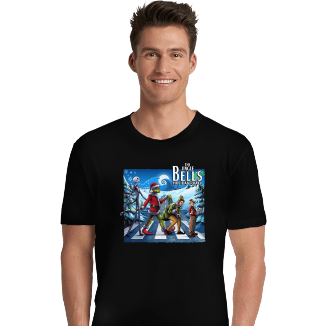 Daily_Deal_Shirts Premium Shirts, Unisex / Small / Black The Jingle Bells Holiday Road