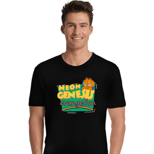 Secret_Shirts Premium Shirts, Unisex / Small / Black Garfield Evangelion