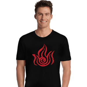 Shirts Premium Shirts, Unisex / Small / Black Fire