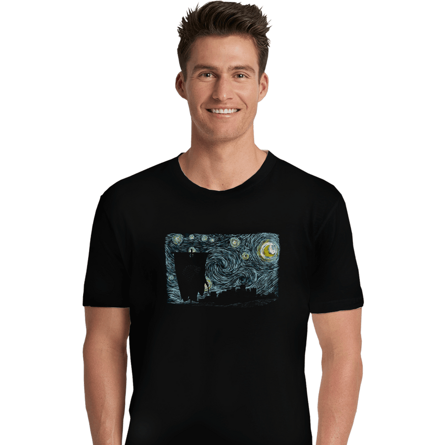 Shirts Premium Shirts, Unisex / Small / Black Starry DireWolf