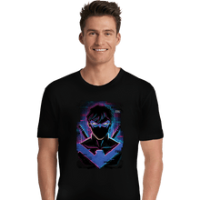 Load image into Gallery viewer, Secret_Shirts Premium Shirts, Unisex / Small / Black Glitch Nightwing.
