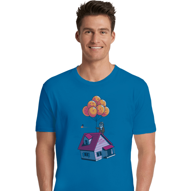 Shirts Premium Shirts, Unisex / Small / Sapphire Adventure Is Up There
