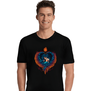 Secret_Shirts Premium Shirts, Unisex / Small / Black Heart On  Fire