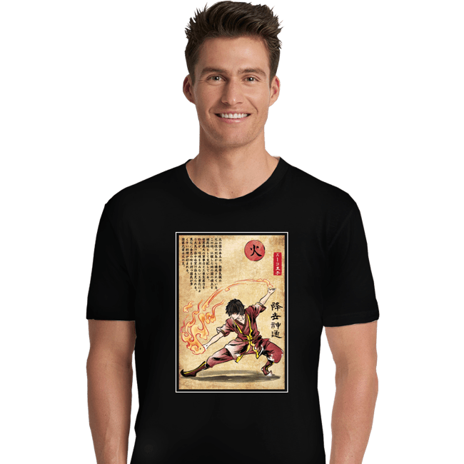 Daily_Deal_Shirts Premium Shirts, Unisex / Small / Black Fire Nation Master Woodblock