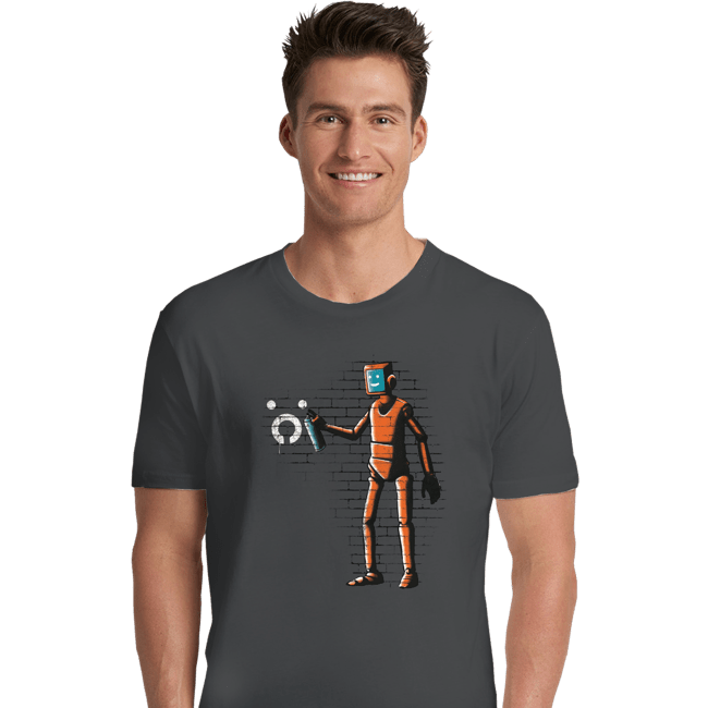 Secret_Shirts Premium Shirts, Unisex / Small / Charcoal Outsider Graffiti