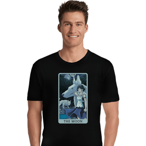 Daily_Deal_Shirts Premium Shirts, Unisex / Small / Black Tarot Ghibli The Moon