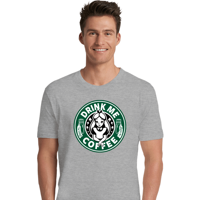 Daily_Deal_Shirts Premium Shirts, Unisex / Small / Sports Grey Drink Me Coffee