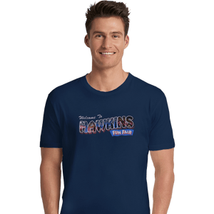 Shirts Premium Shirts, Unisex / Small / Navy Hawkins Fun Fair