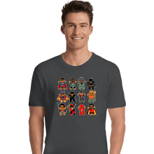 Load image into Gallery viewer, Daily_Deal_Shirts Premium Shirts, Unisex / Small / Charcoal Gingerbread Heroes and Villains
