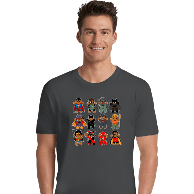 Daily_Deal_Shirts Premium Shirts, Unisex / Small / Charcoal Gingerbread Heroes and Villains